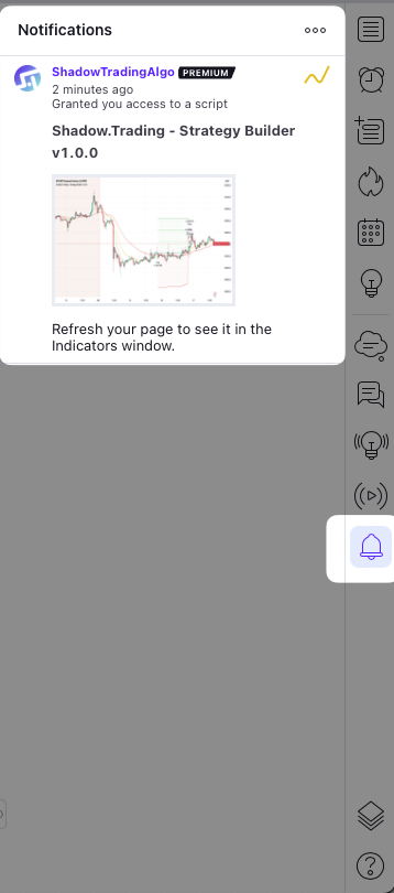 TradingView Script Notification